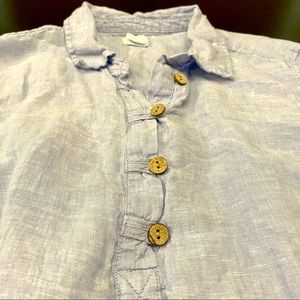 Sigrid Olsen size 1X.  Blue linen really cute with leggings. Great condition